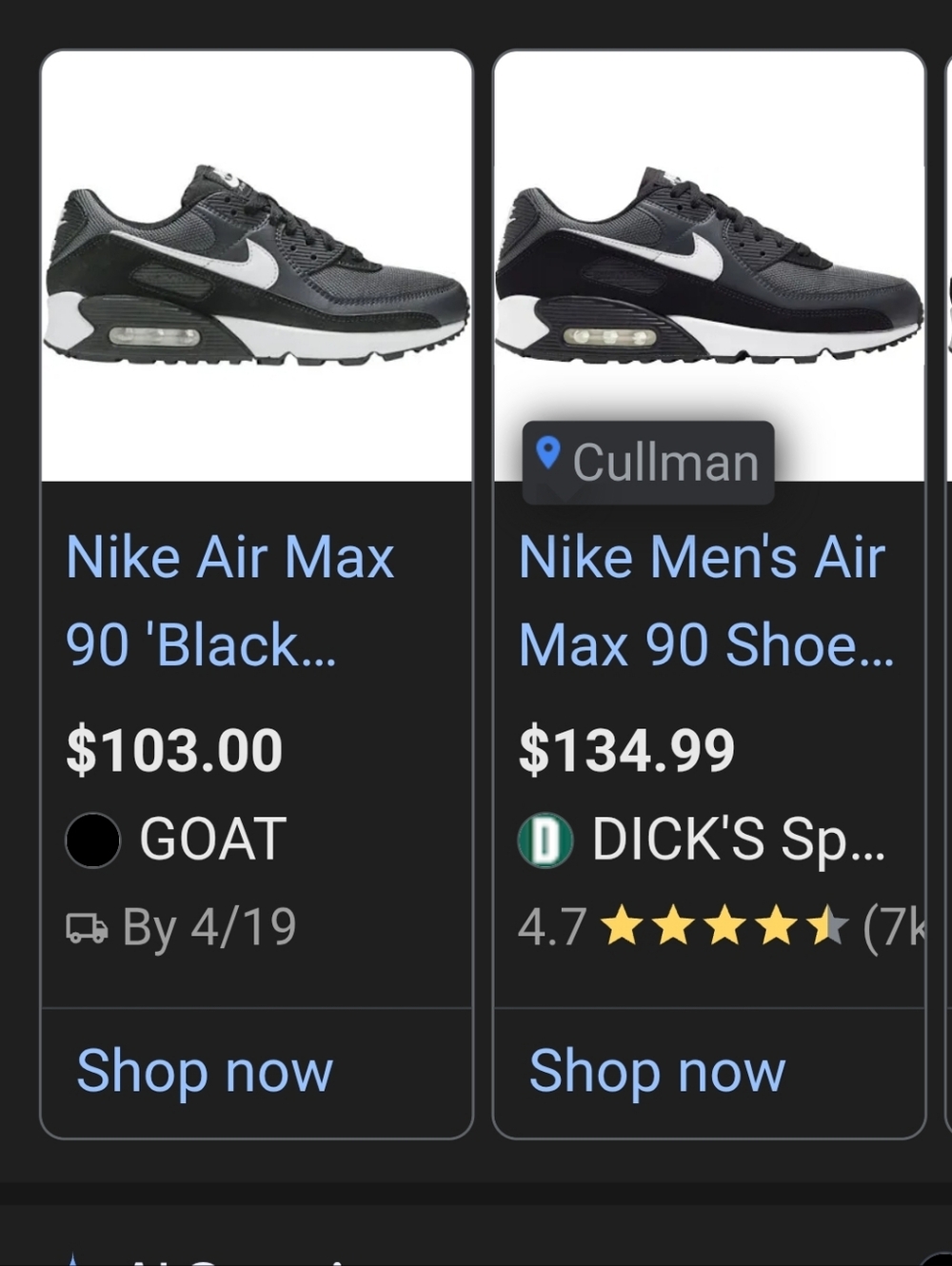 Nike Air Max 90 "Anthracite/iron Grey/White" Mens 9.5 Ships Today - Picture 15 of 15
